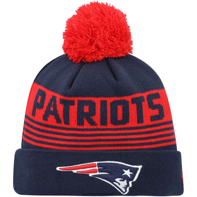 Patriots Jersey Kids New Era Navy Proof Cuffed Knit Hat with Pom 8226D2988 Accessories