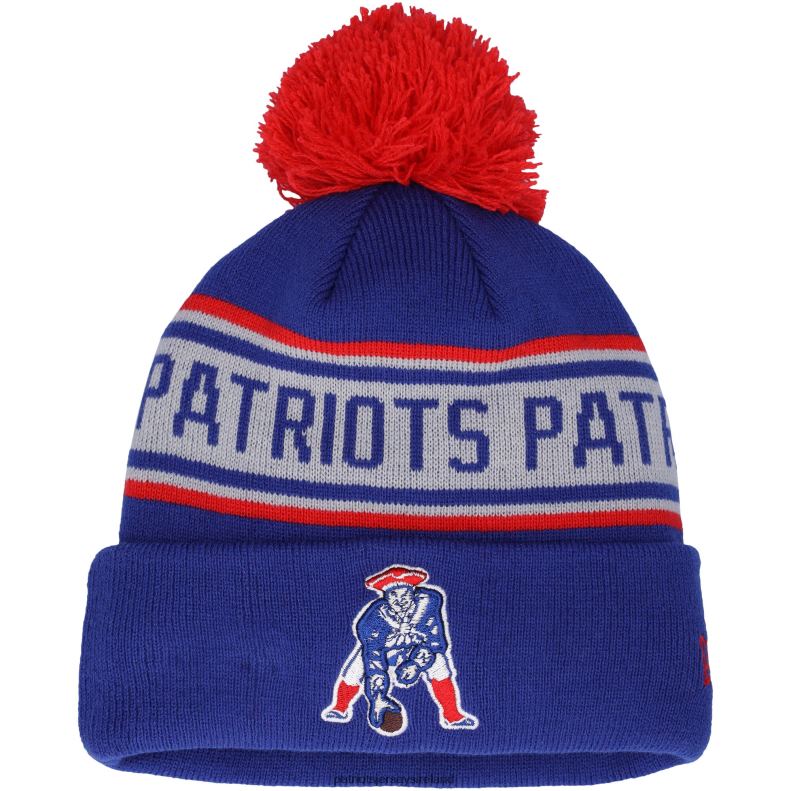 Patriots Jersey Kids New Era Navy Repeat Cuffed Knit Hat with Pom 8226D2996 Accessories