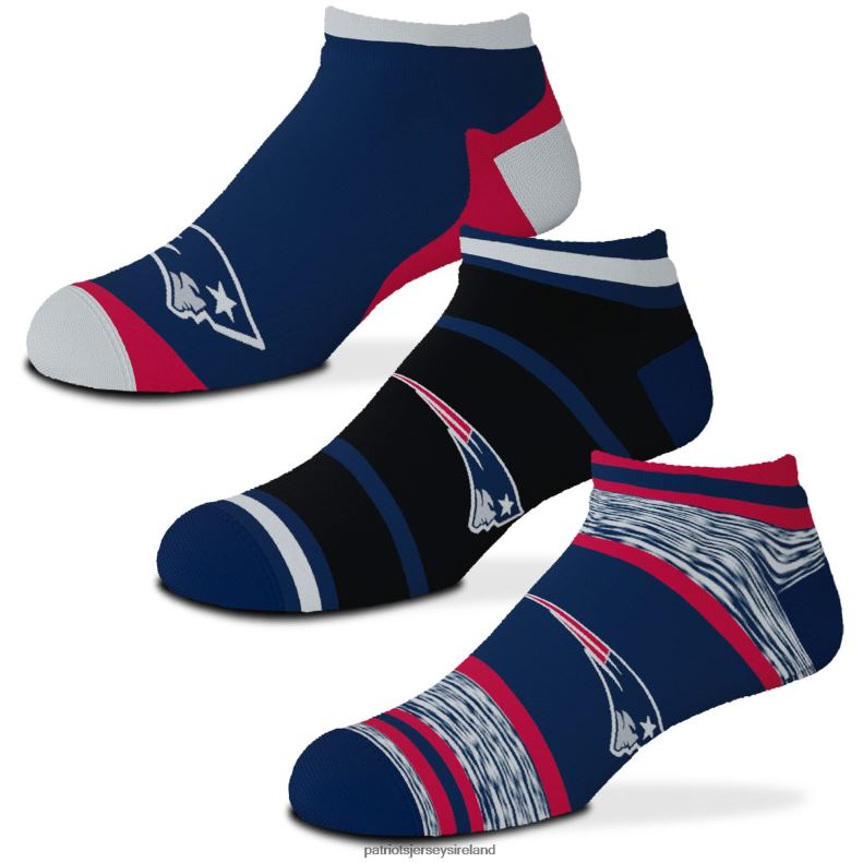 Patriots Jersey Kids For Bare Feet 3-Pack Cash Ankle Socks 8226D2909 Accessories