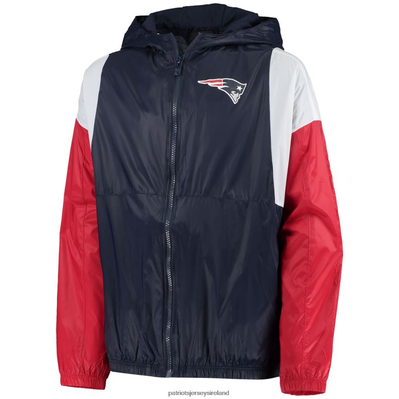 Patriots Jersey Kids Navy Two Man Rush Full-Zip Windbreaker Jacket 8226D3040 Clothing