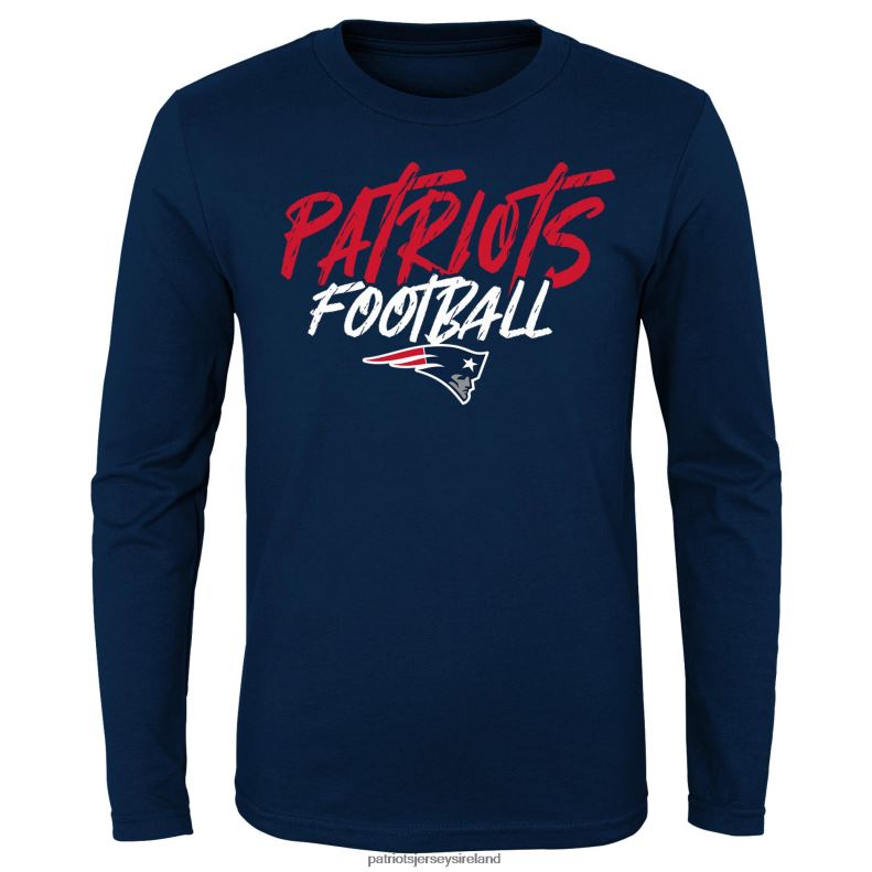 Patriots Jersey Kids Navy Wildcat Long Sleeve T-Shirt 8226D3107 Clothing