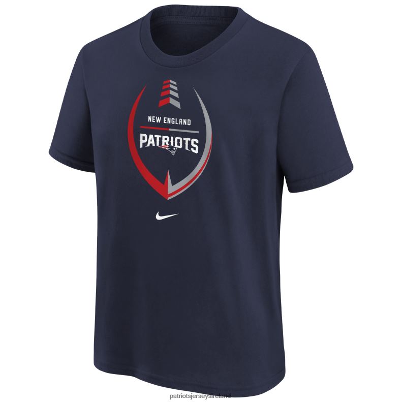 Patriots Jersey Kids Nike Navy Icon Football T-Shirt 8226D3115 Clothing