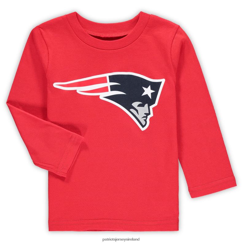 Patriots Jersey Kids Toddler Red Team Logo Long Sleeve T-Shirt 8226D3135 Clothing