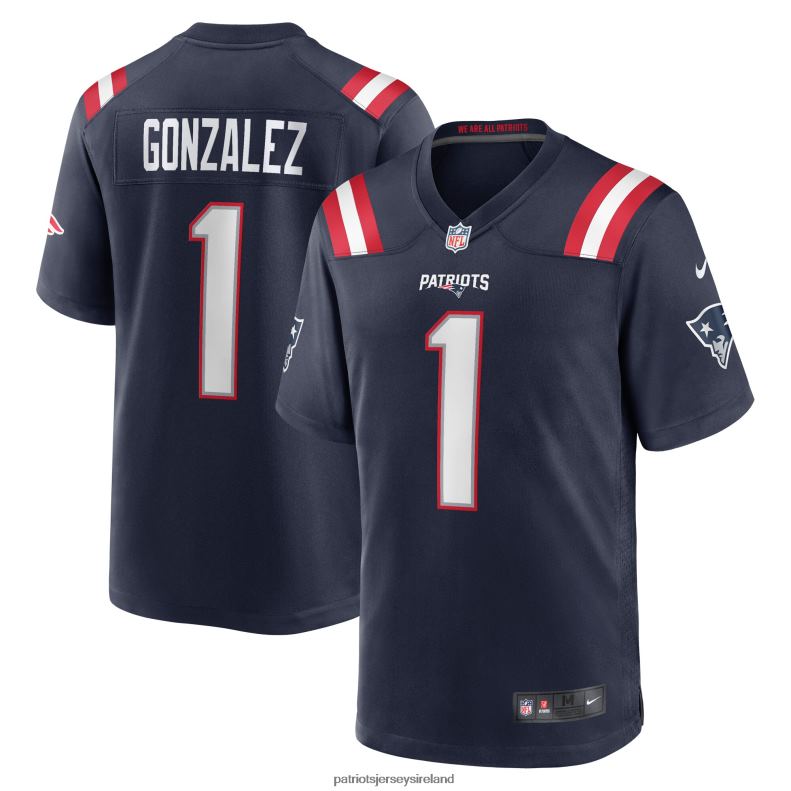 Patriots Jersey Kids Nike Christian Gonzalez Navy 2023 NFL Draft First Round Pick Game Jersey 8226D3050 Clothing