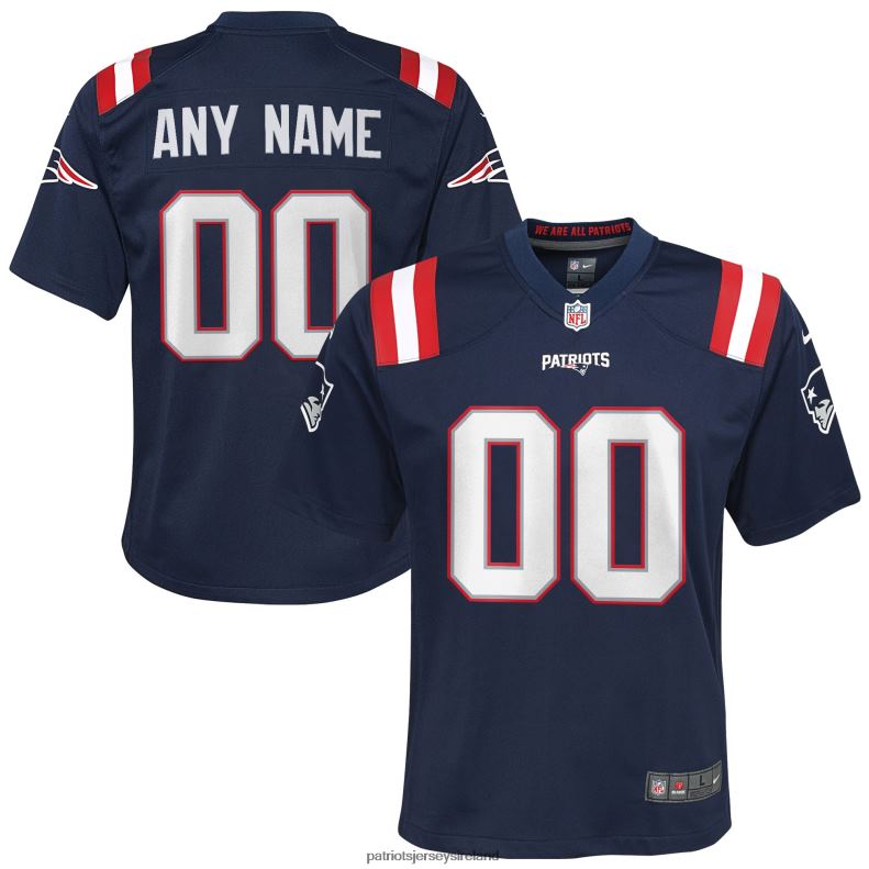 Patriots Jersey Kids Nike Navy Custom Game Jersey 8226D3044 Clothing