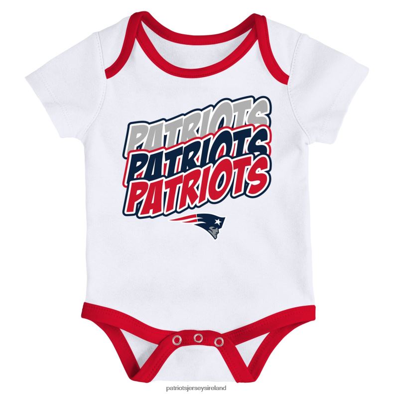 Patriots Jersey Kids Newborn & Infant Red/White Monterey Tie-Dye 2-Pack Bodysuit Set 8226D3077 Clothing