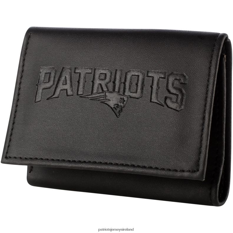 Patriots Jersey Men Black Hybrid Tri-Fold Wallet 8226D14 Accessories