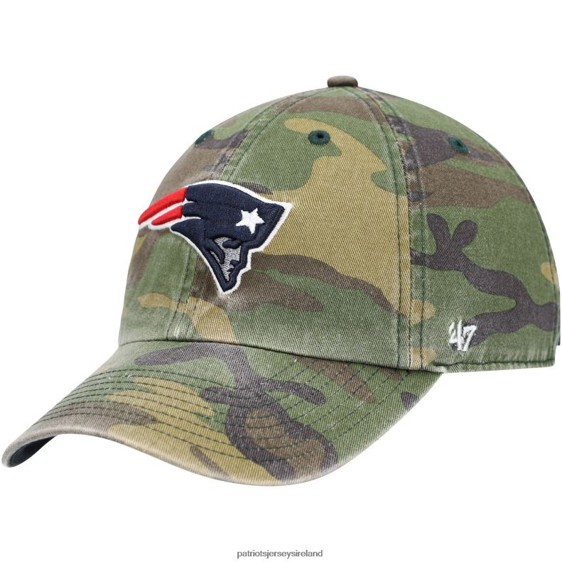 Patriots Jersey Men 47 Camo Woodland Clean Up Adjustable Hat 8226D376 Accessories
