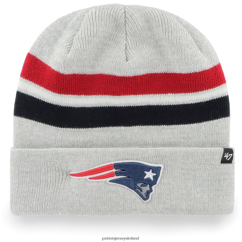 Patriots Jersey Men 47 Gray Monhegan Cuffed Knit Hat 8226D433 Accessories