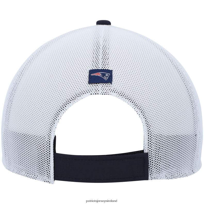 Patriots Jersey Men 47 Navy/White Flag Fill Trucker Adjustable Hat 8226D268 Accessories