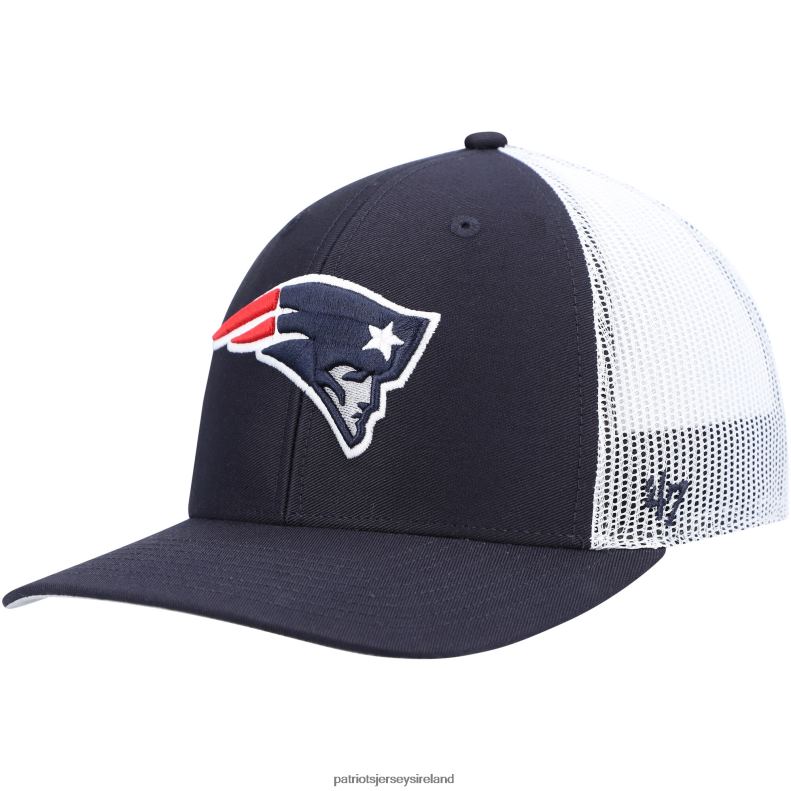 Patriots Jersey Men 47 Navy/White Trucker Snapback Hat 8226D240 Accessories
