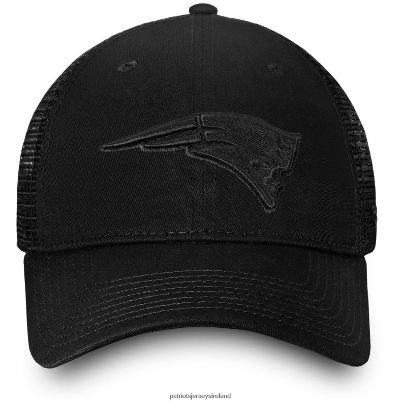 Patriots Jersey Men Fanatics Branded Black Fundamental Tonal Trucker Unstructured Adjustable Hat 8226D275 Accessories