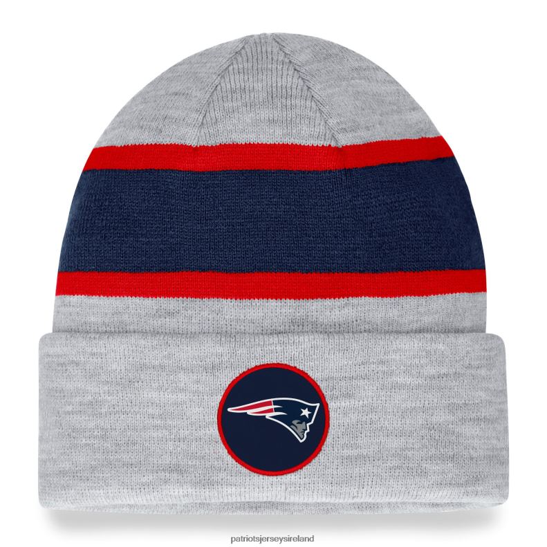 Patriots Jersey Men Fanatics Branded Heather Gray Logo Cuffed Knit Hat 8226D326 Accessories