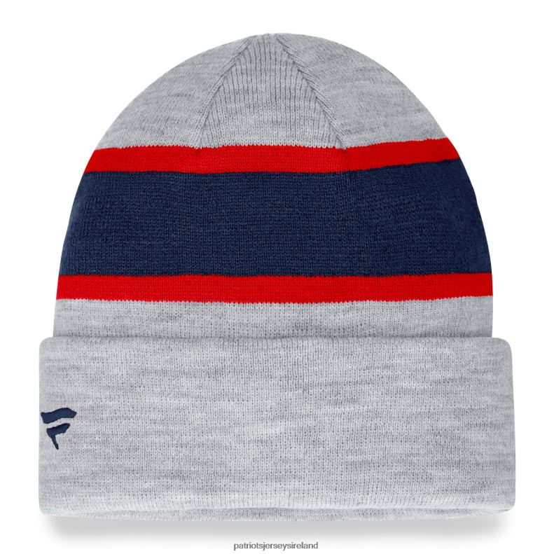 Patriots Jersey Men Fanatics Branded Heather Gray Logo Cuffed Knit Hat 8226D326 Accessories