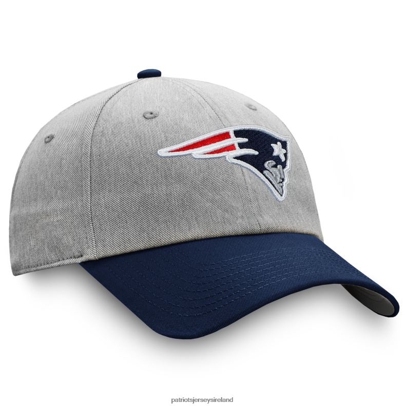 Patriots Jersey Men Fanatics Branded Heathered Gray/Navy Two-Tone Snapback Hat 8226D173 Accessories