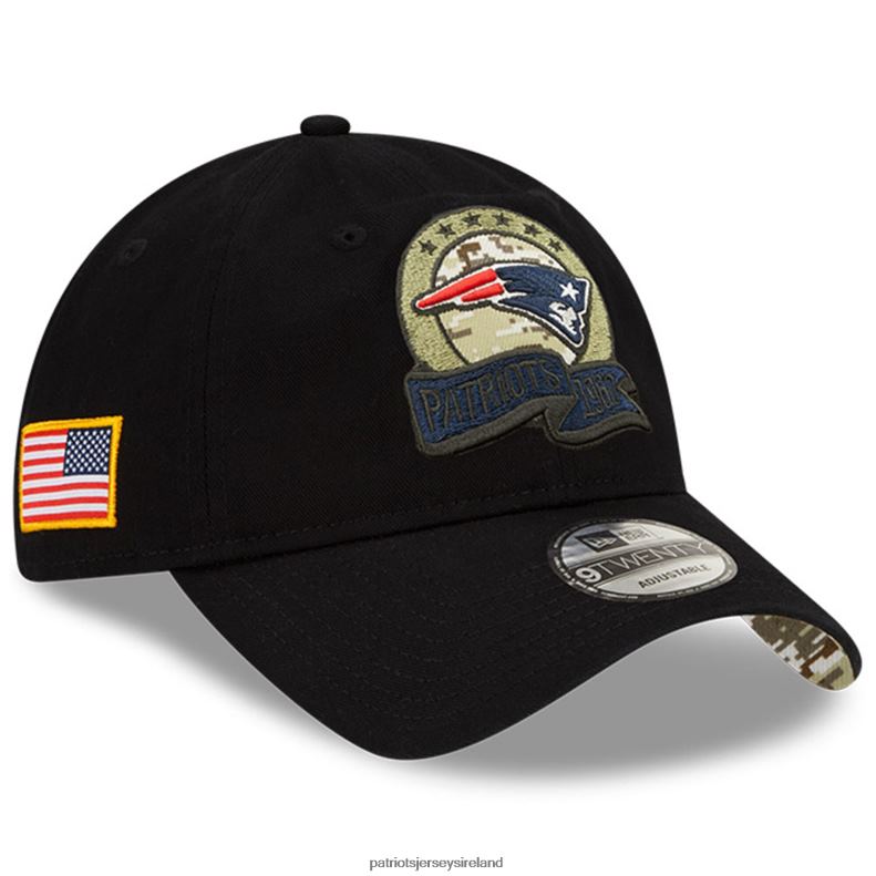 Patriots Jersey Men New Era Black 2022 Salute To Service 9TWENTY Adjustable Hat 8226D153 Accessories