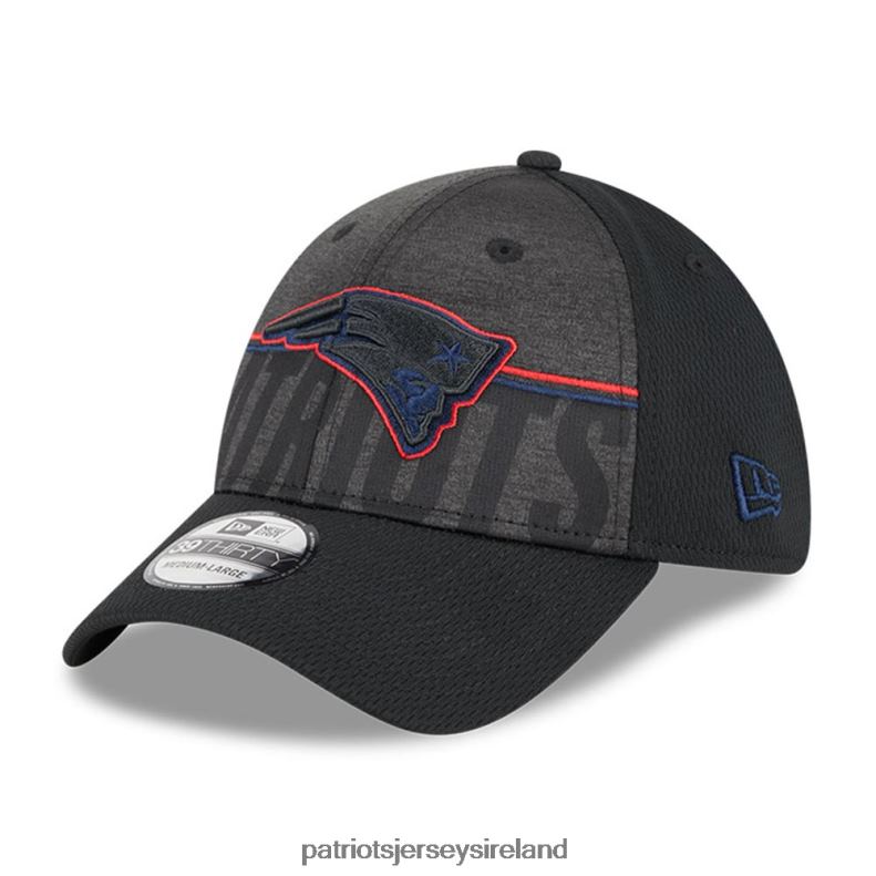 Patriots Jersey Men New Era Black 2023 NFL Training Camp Team Colorway 39THIRTY Flex Fit Hat 8226D134 Accessories