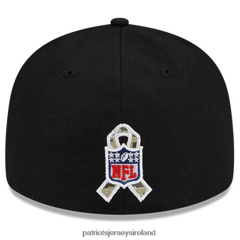 Patriots Jersey Men New Era Black/Camo 2021 Salute To Service Low Profile 59FIFTY Fitted Hat 8226D324 Accessories