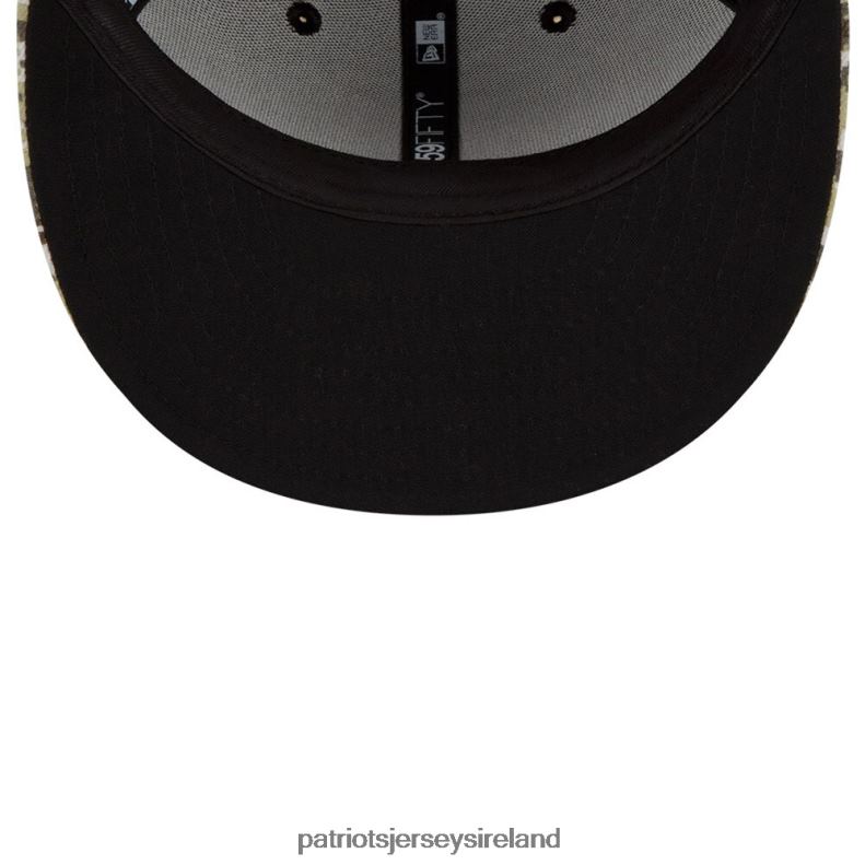 Patriots Jersey Men New Era Black/Camo 2021 Salute To Service Low Profile 59FIFTY Fitted Hat 8226D324 Accessories
