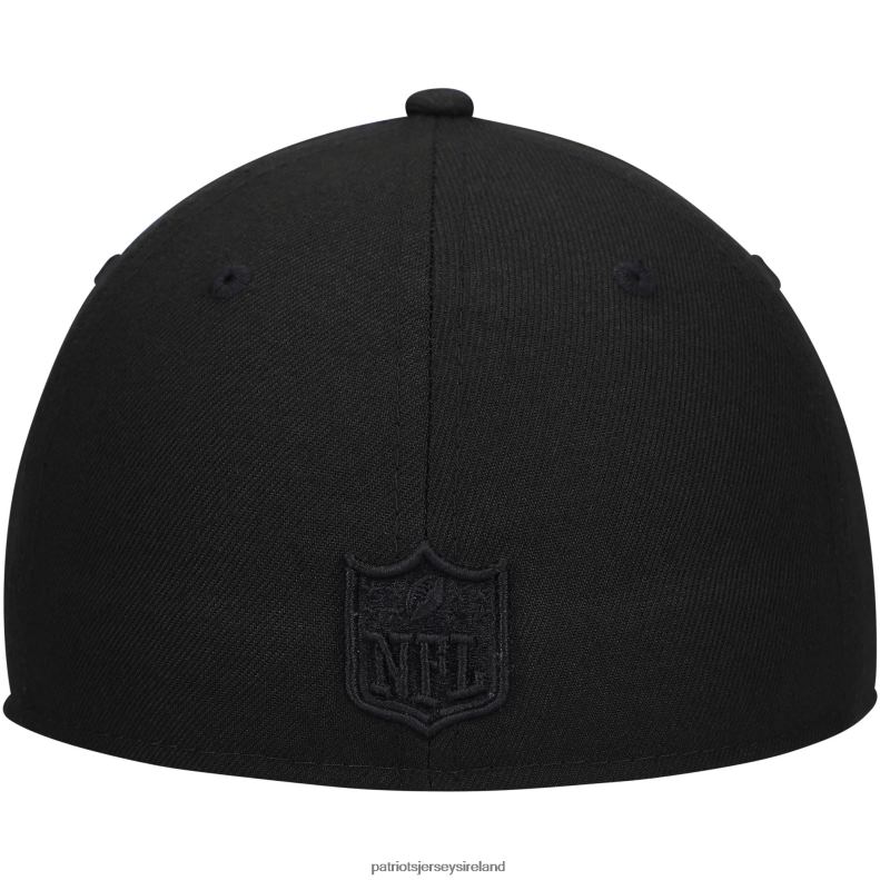Patriots Jersey Men New Era Black Historic Logo Black on Black Low Profile 59FIFTY II Fitted Hat 8226D279 Accessories