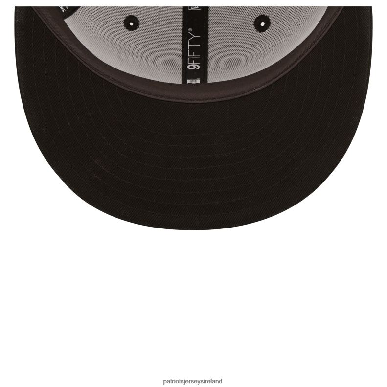 Patriots Jersey Men New Era Black Ink Dye 2022 Sideline 9FIFTY Snapback Hat 8226D357 Accessories