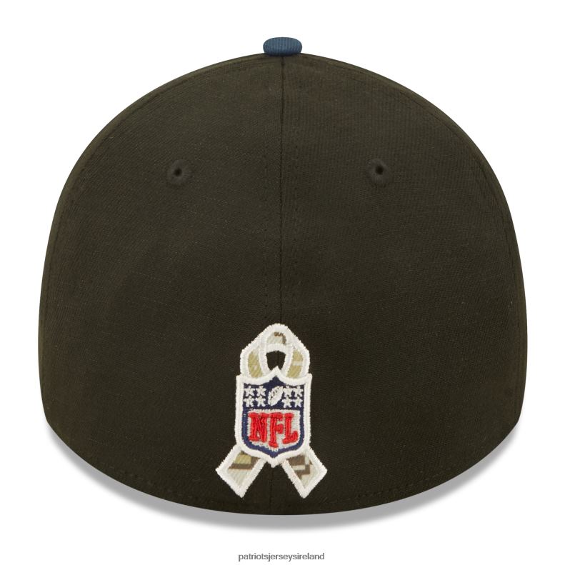 Patriots Jersey Men New Era Black/Navy 2022 Salute To Service 39THIRTY Flex Hat 8226D236 Accessories