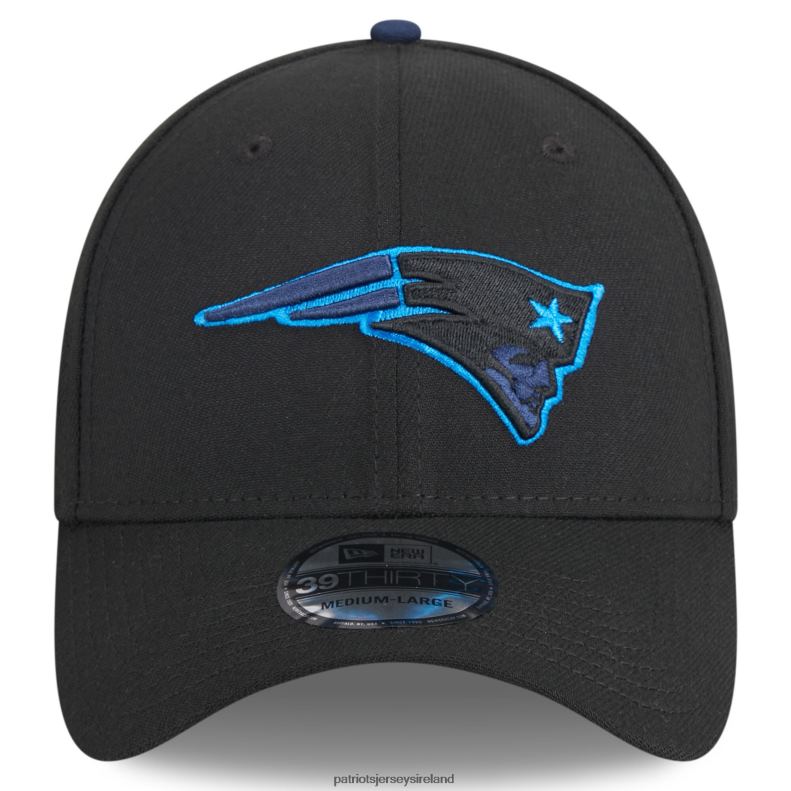 Patriots Jersey Men New Era Black Pop 39THIRTY Flex Hat 8226D172 Accessories