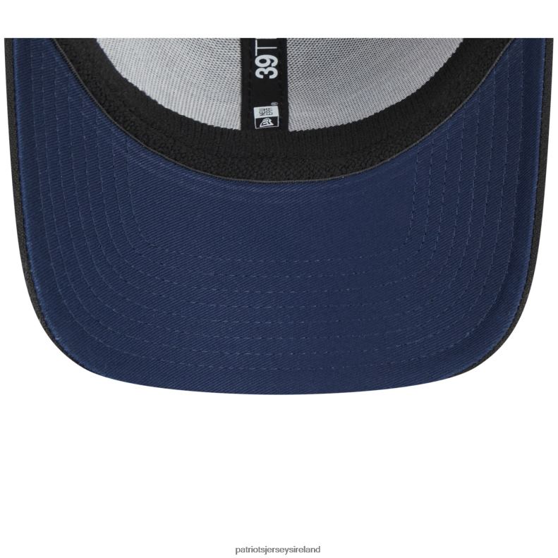 Patriots Jersey Men New Era Black Pop 39THIRTY Flex Hat 8226D172 Accessories