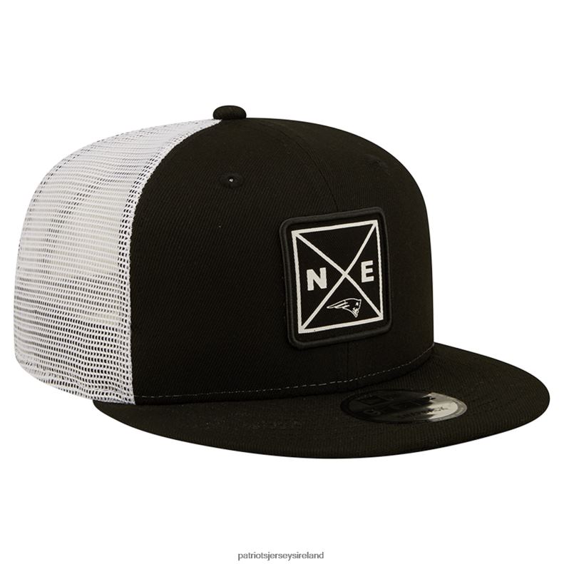 Patriots Jersey Men New Era Black Quad II 9FIFTY Trucker Snapback Hat 8226D123 Accessories