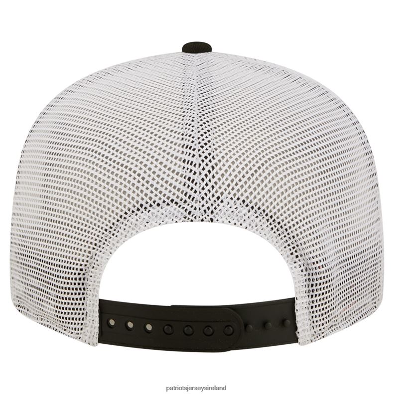 Patriots Jersey Men New Era Black Quad II 9FIFTY Trucker Snapback Hat 8226D123 Accessories