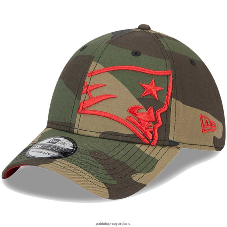 Patriots Jersey Men New Era Camo Punched Out 39THIRTY Flex Hat 8226D129 Accessories