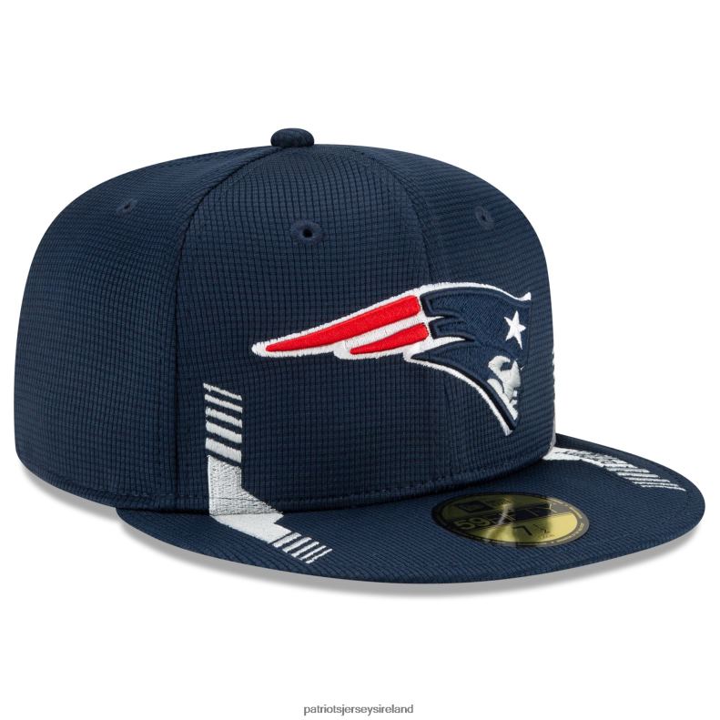 Patriots Jersey Men New Era Navy 2021 NFL Sideline Home 59FIFTY Fitted Hat 8226D351 Accessories