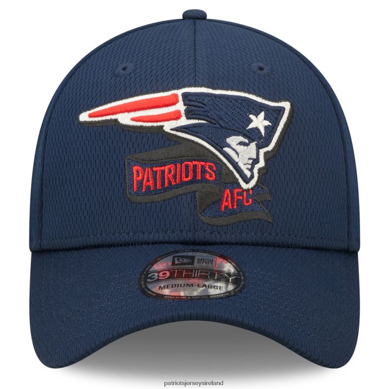 Patriots Jersey Men New Era Navy 2022 Sideline 39THIRTY Coaches Flex Hat 8226D284 Accessories
