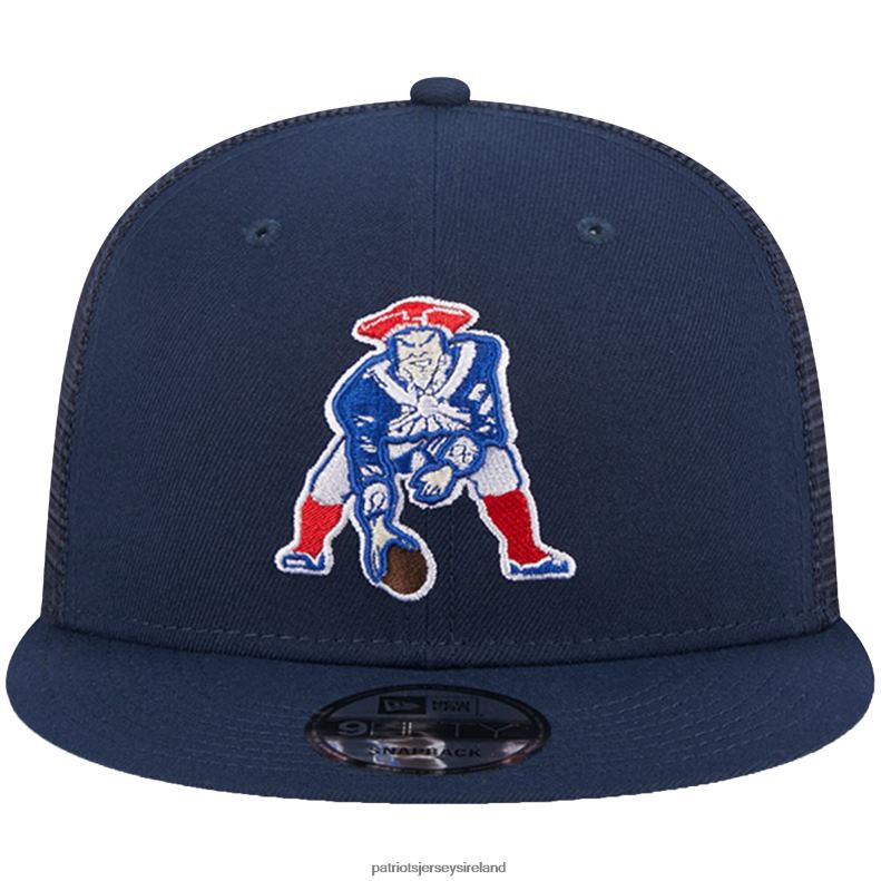 Patriots Jersey Men New Era Navy Historic Logo Classic Trucker 9FIFTY Snapback Hat 8226D256 Accessories