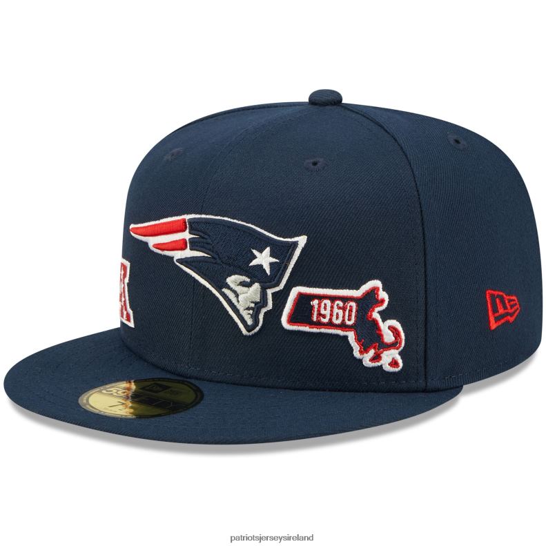 Patriots Jersey Men New Era Navy Identity 59FIFTY Fitted Hat 8226D128 Accessories