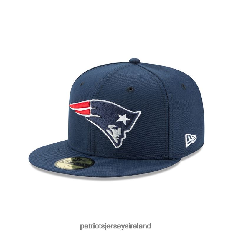 Patriots Jersey Men New Era Navy Team Logo Omaha 59FIFTY Fitted Hat 8226D174 Accessories