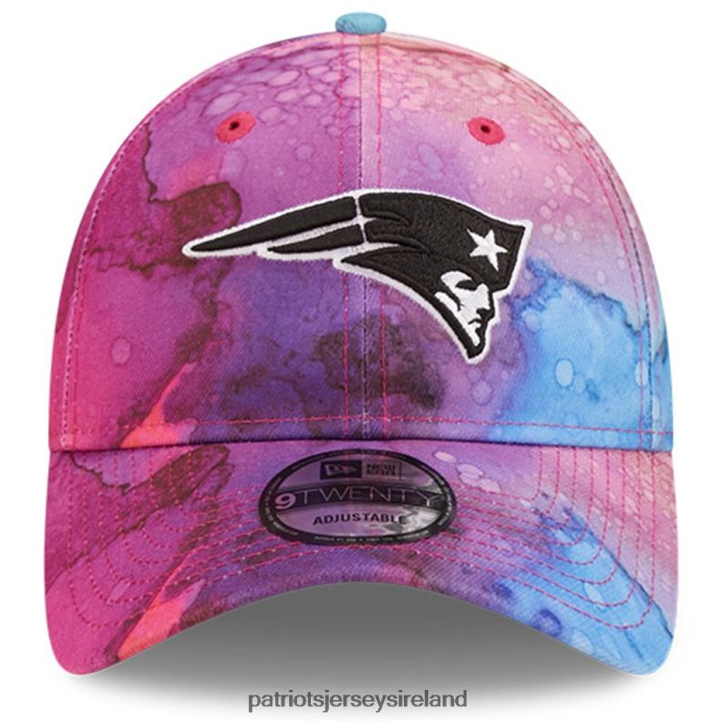 Patriots Jersey Men New Era Pink 2022 NFL Crucial Catch 9TWENTY Adjustable Hat 8226D217 Accessories