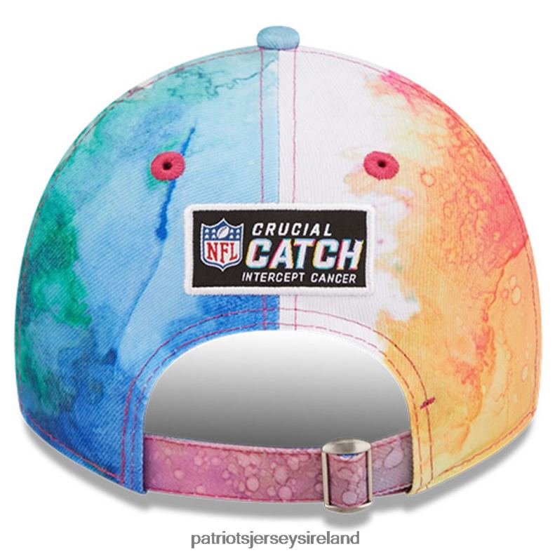 Patriots Jersey Men New Era Pink 2022 NFL Crucial Catch 9TWENTY Adjustable Hat 8226D217 Accessories