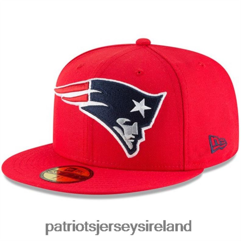 Patriots Jersey Men New Era Red Omaha 59FIFTY Fitted Hat 8226D253 Accessories
