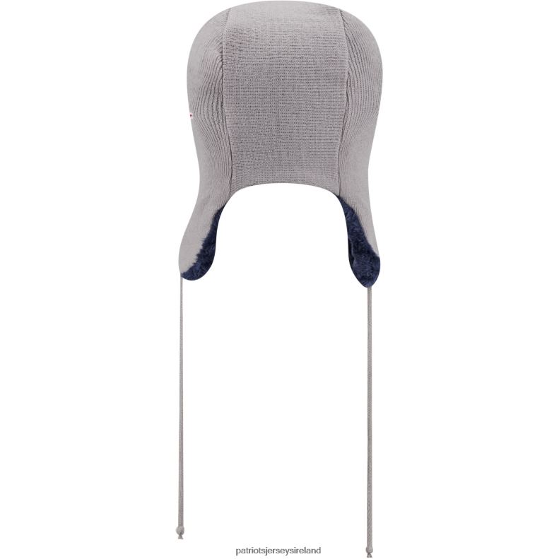 Patriots Jersey Men New Era Silver Helmet Head Trapper Knit Hat 8226D416 Accessories