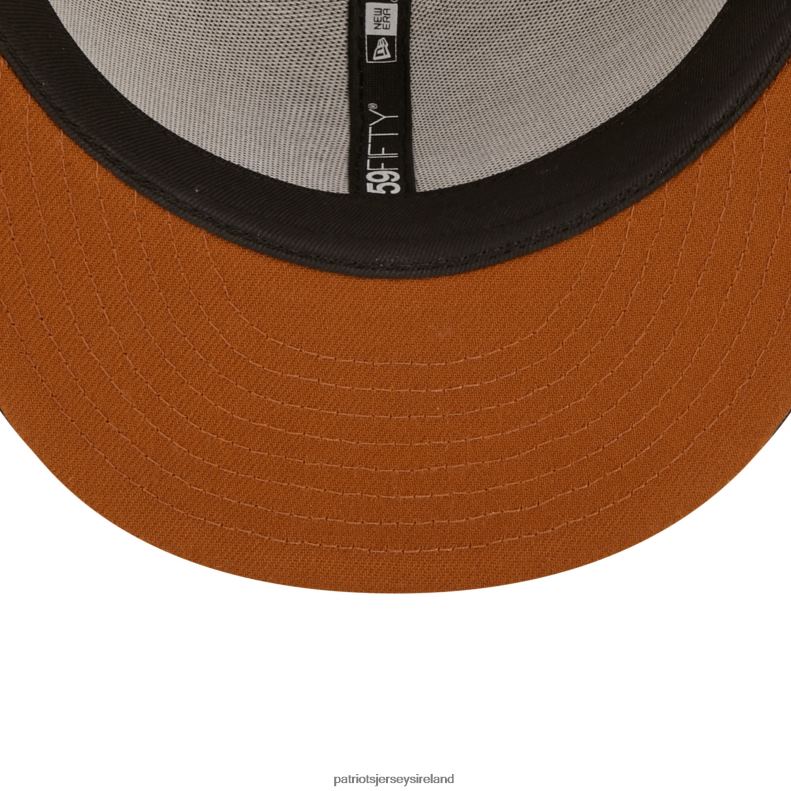 Patriots Jersey Men New Era Tan/Navy 1993 Pro Bowl Wheat 59FIFTY fitted hat 8226D299 Accessories