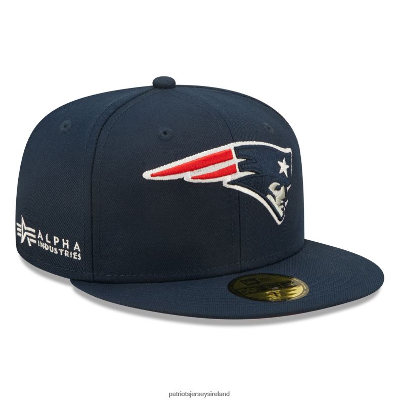 Patriots Jersey Men New Era x Alpha Industries Navy Alpha 59FIFTY Fitted Hat 8226D311 Accessories