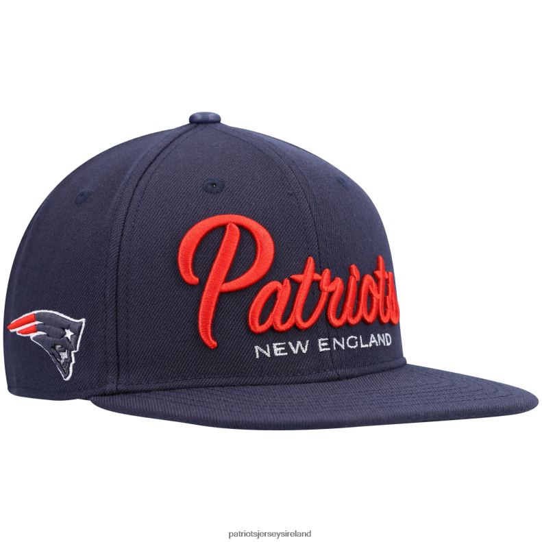 Patriots Jersey Men Pro Standard Navy Script Wordmark Snapback Hat 8226D458 Accessories