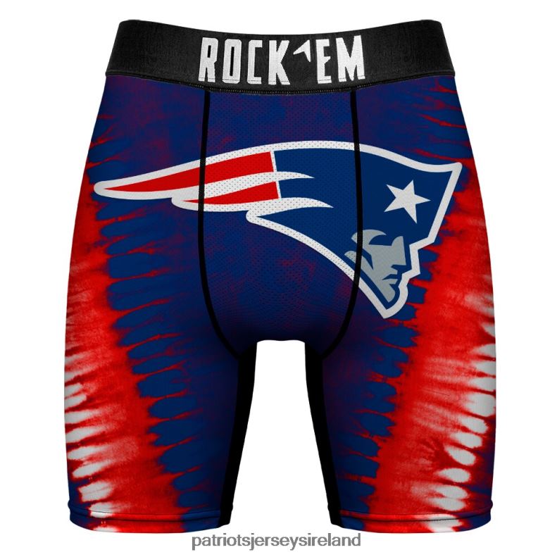 Patriots Jersey Men Rock Em Socks V Tie-Dye Underwear and Crew Socks Combo Pack 8226D23 Accessories