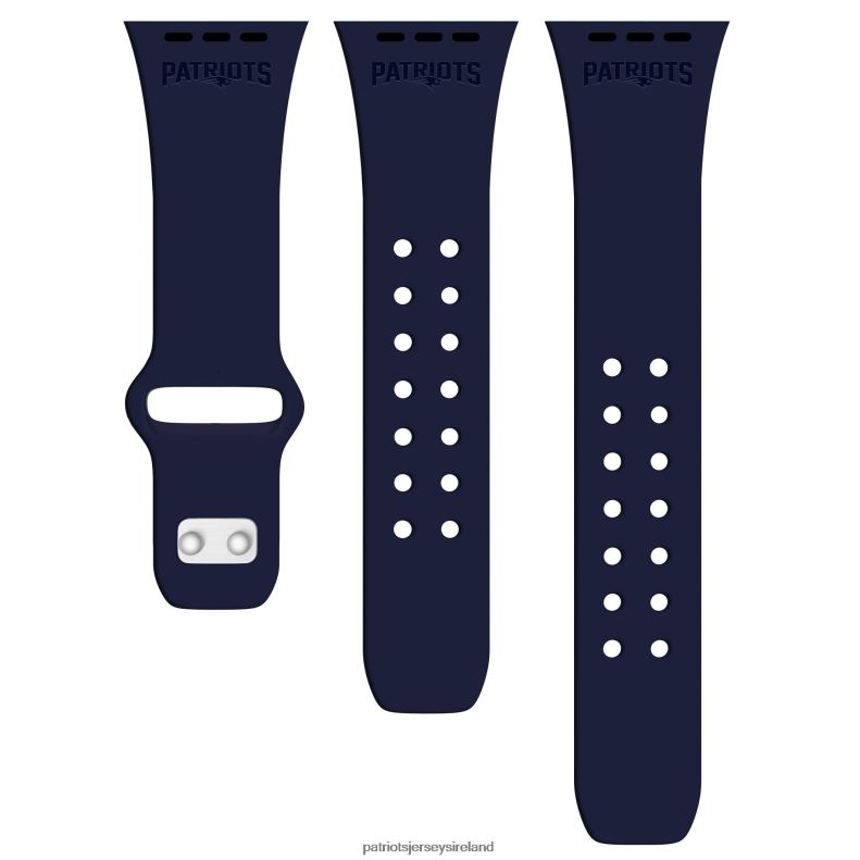 Patriots Jersey Men Navy Debossed Silicone Apple Watch Band 8226D70 Accessories