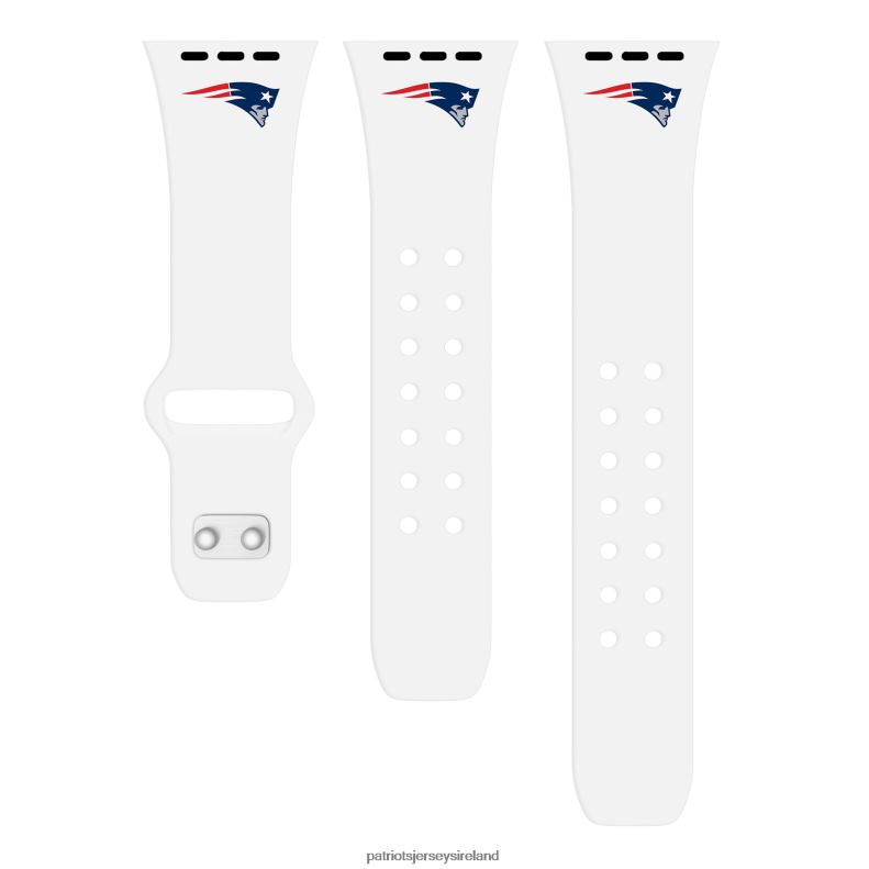 Patriots Jersey Men White Logo Silicone Apple Watch Band 8226D27 Accessories