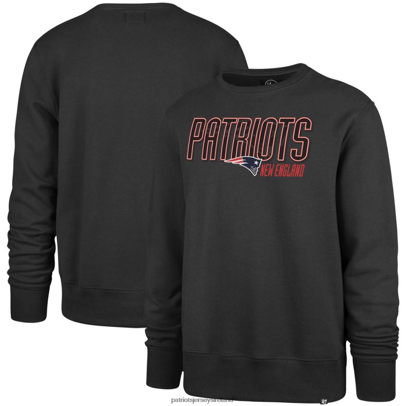 Patriots Jersey Men 47 Charcoal Locked In Headline Pullover Sweatshirt 8226D558 Clothing