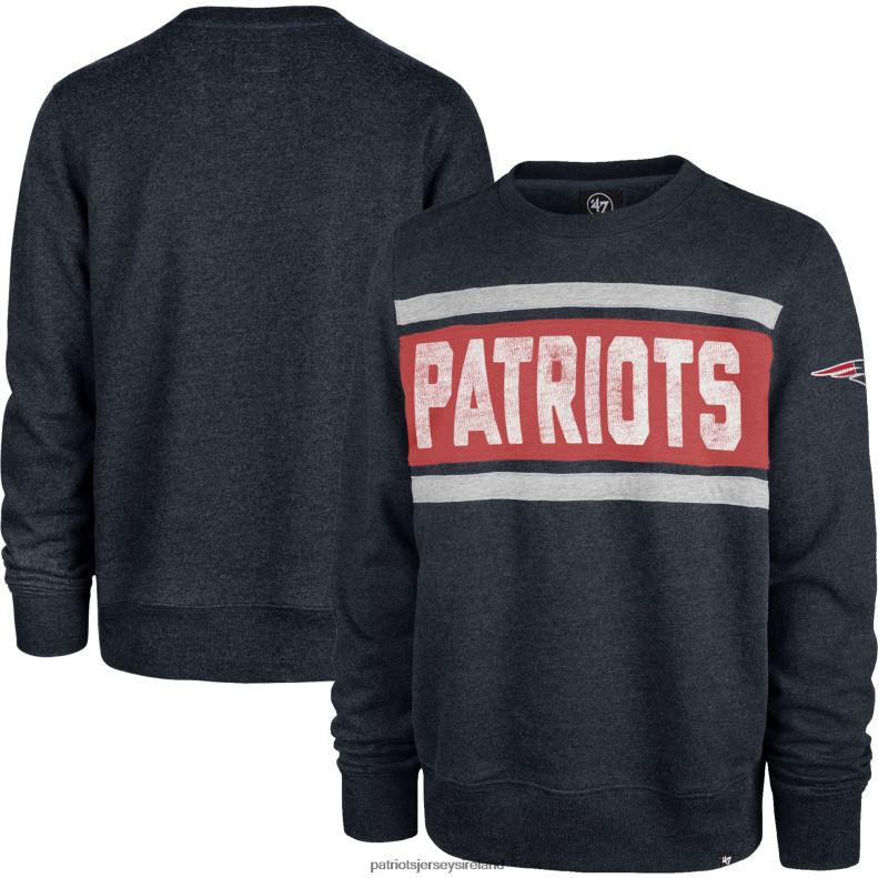 Patriots Jersey Men 47 Heathered Navy Bypass Tribeca Pullover Sweatshirt 8226D580 Clothing