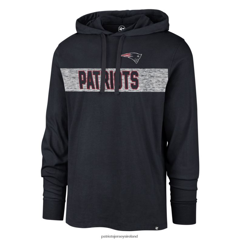 Patriots Jersey Men 47 Navy Field Franklin Hooded Long Sleeve T-Shirt 8226D720 Clothing