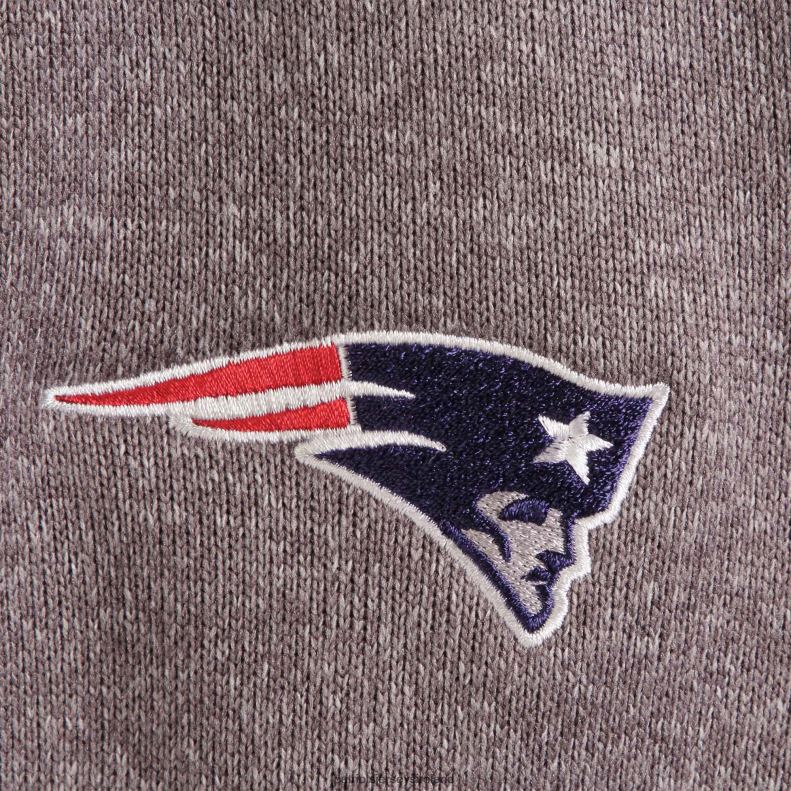 Patriots Jersey Men Antigua Charcoal Fortune Quarter-Zip Pullover Jacket 8226D696 Clothing